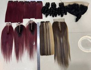 เครื่องทำผมแท้แบบยืดได้9ธ.ค. จากเวียดนามผมตรงเรียบเนียนแบบคู่สำหรับวิกผมยาวสองชั้น - Product Image 2