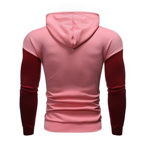Sweat à capuche pour homme 100% coton avec logo personnalisé col montant et motif solide pour l'hiver vente en gros - Product Image 4