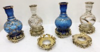 Chichas de Luxe Égyptiennes Farida, Mini Chicha Courbée, Base en Laiton à Motifs Floraux, Protection de la Base, Shisha Sculptée à la Main, Laquée, Fabrication Personnalisée