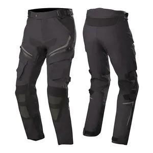 Pantalone nero per moto con servizio personalizzato OEM e pantalone in velluto a coste per moto di alta qualità 100%