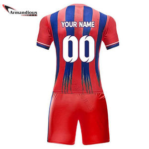Conjunto de Camisetas de Fútbol Unisex para Adultos, Personalizables con Nombre de Equipo, Secado Rápido, Transpirables, 100% Poliéster, para Uniformes de Fútbol - Product Image 6