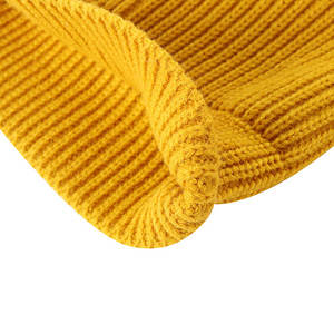 Wholesale Custom Men Women Solid Color Knitted Beanies <b>Caps</b> Outdoos Sport Rolled Cuff <b>Brimless</b> Hat - Product Image 4