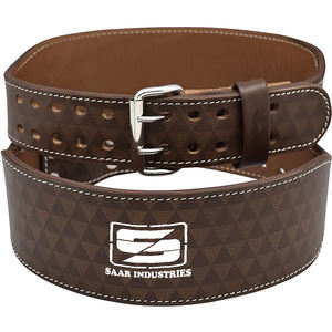 Nueva llegada Venta caliente Entrenamiento de levantamiento de pesas pesado Cinturones de gimnasio de cuero genuino Logotipo personalizado Impreso Cinturón de gimnasio - Product Image 1