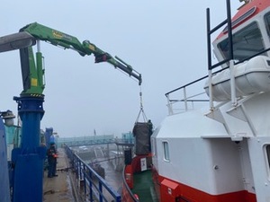 Haute qualité nouvelle condition Knuckle Boom Marine Deck grues pompe essentielle et boîte de vitesses pour le levage - Product Image 6