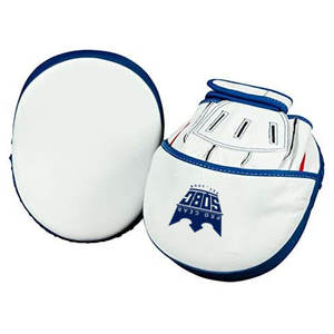 Guantes de boxeo blancos de alta calidad, manoplas de entrenamiento y almohadillas de enfoque de cuero para Bóxers - Product Image 2
