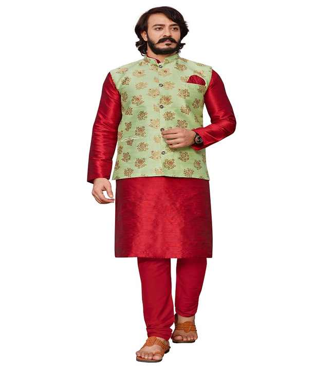 Designer Pakistani Indian Mens Punjabi Kameez Pajama Embroidered 3 