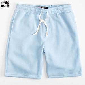 Pantalones Cortos Deportivos de Moda para Hombre, de Alta Calidad, 100% Algodón, Felpa, Sólidos, Transpirables, con Cordón en la Cintura, Casuales, para Verano, Gimnasio - Product Image 3