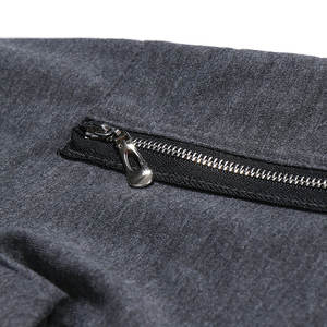 Vente en gros Automne et hiver Mode masculine Sports Couleur unie Fermeture éclair sur le bras Imperméable 100% coton polaire Sweat à capuche pour homme - Product Image 5