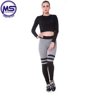 High Quality Custom Women's Gym Fitness Sports <b>Leggings</b> with Logo at Waist Wholesale Sports Wear - Product Image 2
