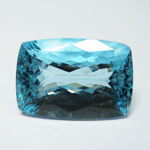 Forma de cojín Rectangular de Aguamarina Natural, piedra preciosa de Aguamarina facetada de alta calidad, piedra de Aguamarina azul de alta calidad 3A - Product Image 2