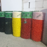 Panneaux de clôture en herbe verte pour jardins, fil galvanisé et PVC anti-UV, toucher naturel, feuilles fabriquées en Turquie, différentes tailles