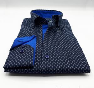Chemise Oxford décontractée pour homme de haute qualité, nouvelle, respirante, en twill teint en fil - Product Image 3