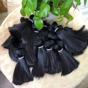 Virgen camboyano 16A cutícula alineada cabello Remy crudo sin procesar hueso recto extensiones de cabello humano sin enredos derramamiento mismo - Product Image 3