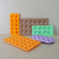 Moule en Silicone à 8 cavités, fabrication de pâte à sucre, savon, feuille, fabriqué à taïwan
