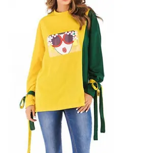 Nouveau dernier design personnalisé sweat-shirt à col rond imprimé surdimensionné pour femmes - Product Image 1