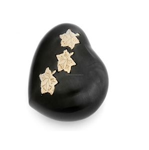 Süper kalite pirinç kalp kremasyon çömleği toptan ucuz fiyatlar Metal kalp Urns Paw baskılar - Product Image 4