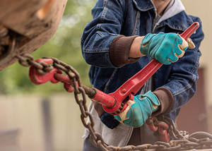 ถุงมือหนังผู้หญิงถุงมือทำงานไฮบริดและถุงมือทำสวนถุงมือป้องกันน้ำและข้อนิ้วนีโอพรีนถุงมือนิรภัย - Product Image 2