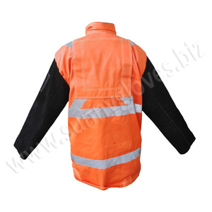 Original Quality Men Welding Leather Jackets Pakistan Manufacturer Winter Leather Welding Jacket - Product Image 5