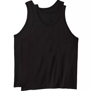 Logo personnalisé et conception de haute qualité coton polyester respirant sans manches O-cou hommes débardeur - Product Image 5