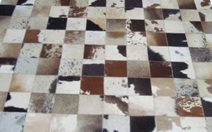 Alfombras de Cuero de Vaca Hechas a Mano, Alfombras de Cuero con Pelo Bordado para Sala de Estar, Dormitorio, Mesita de Noche, Alfombras y Conjuntos para Área de Estar - Product Image 2