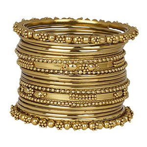 Acrylic Chuda <b>Bangle</b> Set Studded for Girls & Women Indian Metal <b>Bangle</b> Set - Product Image 1