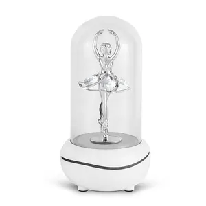 Crystocraft Decorativo Ballerina con Cristalli Aroma Olio Essenziale di Fragranza LED Camera Lampada USB Luce di Umore Ventilatore Portatile Diffusore