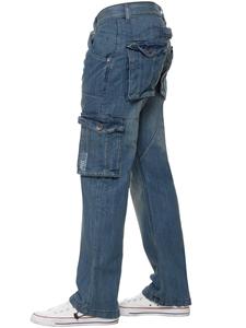 Mens Cargo <b>Jeans</b> Custom Trousers Heavy Duty <b>Work</b> Casual Big Tall Denim Pants for Men Multi Pockets Custom Made <b>Jeans</b> Pants - Product Image 4