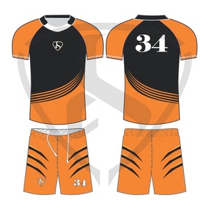 Wholesale Cheap Custom Designs Sublimation Rugby Shirt Team Set Football Plain Poland Spandex Rugby Practice Jersey Uniform - Product Image 2