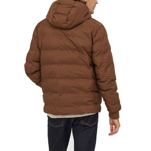 Chaqueta acolchada brillante cortavientos de diseño y colores personalizados para abrigo acolchado con capucha ecológico relleno de plumón ligero Unisex - Product Image 4