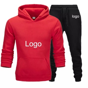 Chándal personalizado para hombre 100% poliéster tecnología polar dos piezas ropa deportiva chándal para hombre sudadera/sudadera deportiva - Product Image 6
