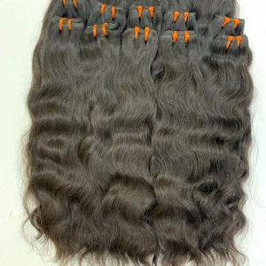 Cheveux indiens bruts directement de l'Inde Extensions de cheveux de vague naturelle Pas cher Temple Remy Vierge Cheveux humains bouclés Faisceaux non traités - Product Image 1