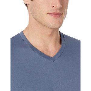 เสื้อยืดผ้าฝ้ายคอวีระบายอากาศแขนสั้นสำหรับผู้ชายเสื้อทีเชิ๊ตผ้าฝ้ายคอวีแบบลำลองออกแบบโลโก้ได้ตามต้องการ - Product Image 3