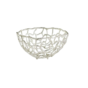 Tazón para Servir Frutas de Color Plateado Metálico, Tazón Decorativo Redondo de Calidad Premium para Alimentos, del Fabricante en India - Product Image 3