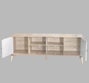 Mueble de TV Moderno con Puertas de Almacenamiento para Sala de Estar - Product Image 5