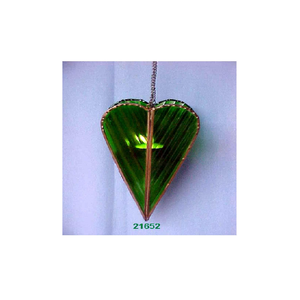 Appesa a forma di cuore marocchino lanterna a colori portacandele in vetro decorativo per la casa - Product Image 2