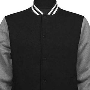 Chaqueta de béisbol polar de algodón personalizada para hombre, chaqueta blanca con letras, novedad - Product Image 3