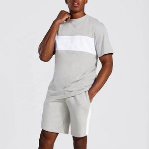 Two Piece Set Men Summer Tracksuit Solid Color Plain Men <b>Tshirt</b> And Short Sets 2022 Best Selling Tracksuits Factory Made Cheap - Product Image 5