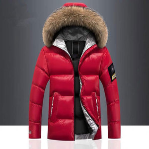 Nouvelle veste matelassée à capuche de haute qualité pour homme, modèle 2022, avec logo OEM, coupe oversize, noire, brillante, pour l'hiver - Product Image 3