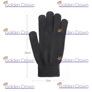 Gants tricotés pour hommes et femmes Gants à écran tactile Gants chauds d'hiver pour le ski en plein air - Product Image 5