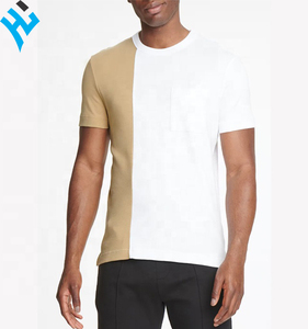 Camiseta de manga corta de verano para hombre, camisa de secado rápido 100% de algodón con cuello redondo y tres colores a la moda, personalizable - Product Image 1