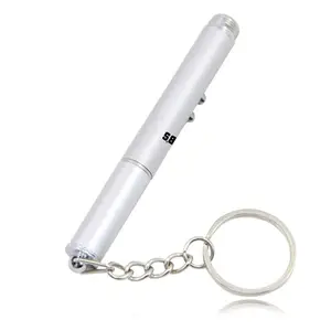 Hoge Kwaliteit Multiple Purpose 3 In 1 Pen Met Sleutelhanger Aanpasbare Kleine Compacte En Draagbare Balpen