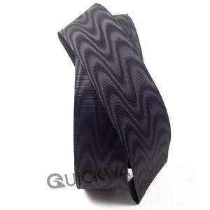 Venta al por mayor medalla ceremonial Moire cintas cinta al por mayor logotipo personalizado cinta de poliéster negro - Product Image 5