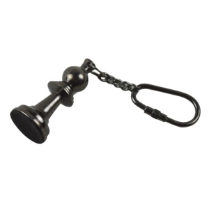 ผู้ถือกุญแจโลหะทองเหลืองอุตสาหกรรมออกแบบด้วยเงินเงาสูงสีและชุบการออกแบบมาตรฐานคีย์โซ่ - Product Image 4