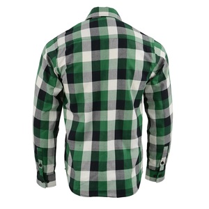 Chemise élégante et confortable en flanelle de coton pour hommes vêtements d'équitation de moto personnalisés respirants et durables pour toutes les saisons teints en fil - Product Image 6