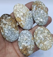 Attraktiver Mehrfarbiger Edelstein 8x15 mm Natürliche Ovale Form Loser Cabochon-Stein IGI-Zertifiziert MANGALMAY MGCL7306 Antik für