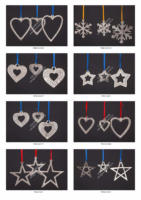 Ornamen Gantungan Puncak Pohon Natal Modern Berbentuk Bintang, Terbuat dari Aluminium, Ramah Lingkungan, Dekorasi Rumah & Natal