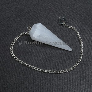 Selenite 12 Faceted Pendulums - Product Image 1