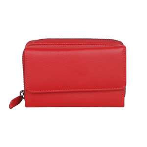Offre Spéciale Véritable En Cuir Courte Femme Portefeuille Rouge Fait En turquie - Product Image 1