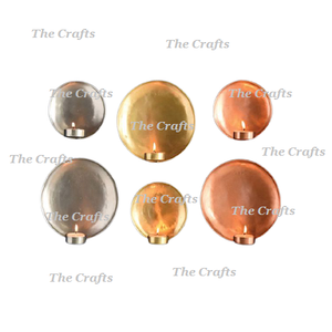 Aluminium Silver And Gold Color Wall <b>Candle</b> Holder Different Size Set Of Two Wall <b>Hanging</b> <b>Candle</b> Holder - Product Image 6