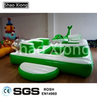 4 sièges Gonflable Salon Flottant Flottant Chaises Avec Table Île Flottante Pour Reste Dans L'eau en Ventes